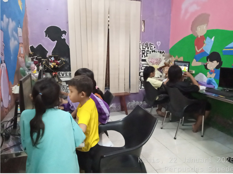 Kegiatan Membaca dan Belajar Komputer Tanggal 22 Januari 2026