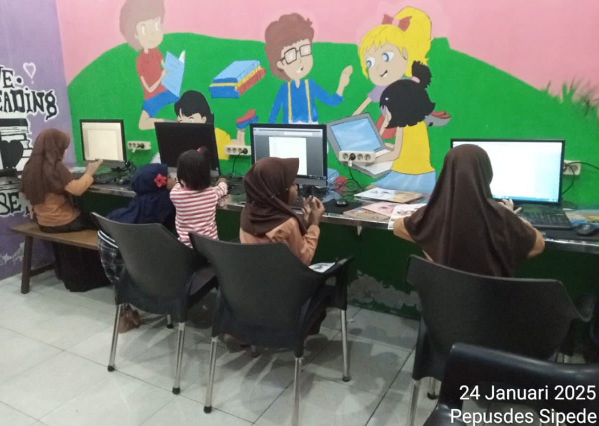 Kegiatan Membaca dan Belajar Komputer Tanggal 24 Januari 2025