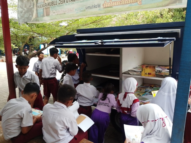 Kegiatan Perpustakaan Keliling di SDN 106831 & SDN 101903 Dusun I Tanggal 09 Februari 2026
