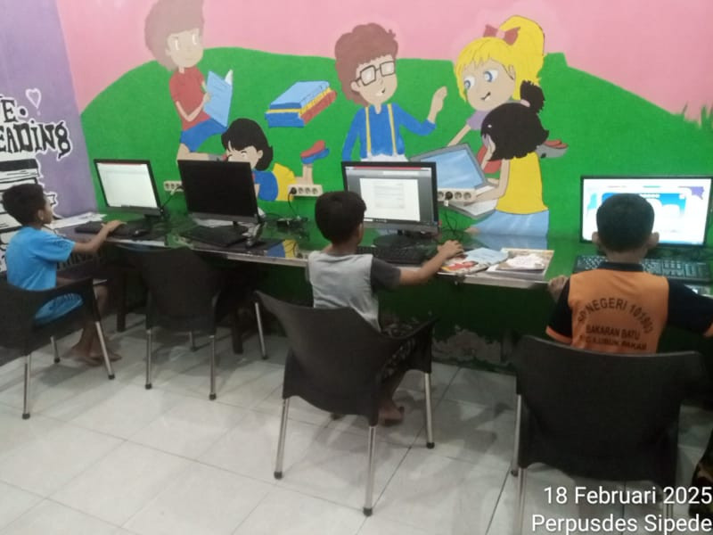 Kegiatan Membaca dan Belajar Komputer Tanggal 18 Februari 2025