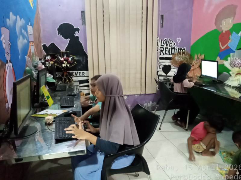 Kegiatan Membaca dan Belajar Komputer Tanggal 15 April 2026