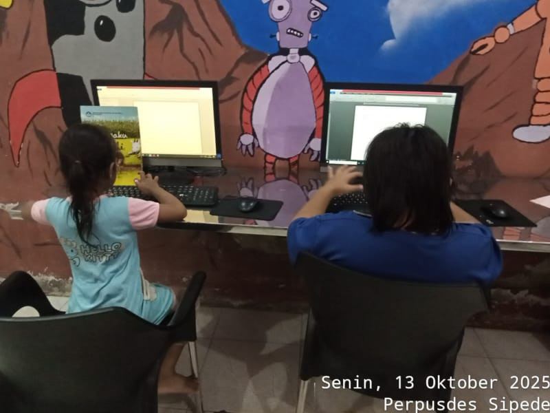 Kegiatan Membaca dan Belajar Komputer Tanggal 13 Oktober 2025