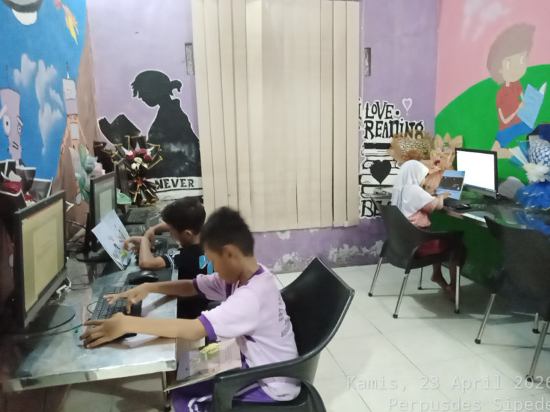 Kegiatan Membaca dan Belajar Komputer Tanggal 23 April 2026