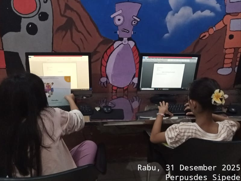 Kegiatan Membaca dan Belajar Komputer Tanggal 31 Desember 2025