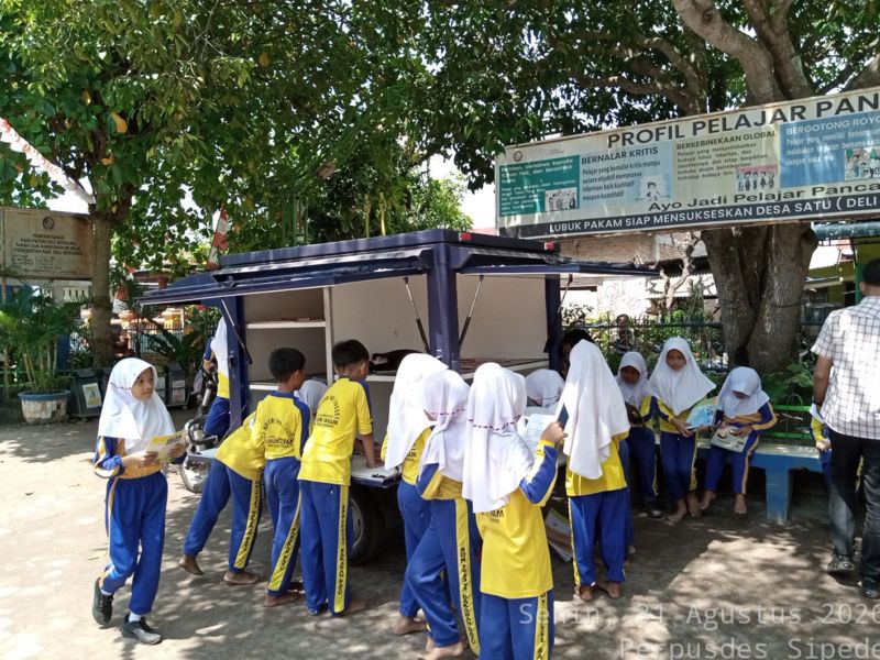 Kegiatan Perpustakaan Keliling di SDN 105351 Dusun V Tanggal 31 Agustus 2026