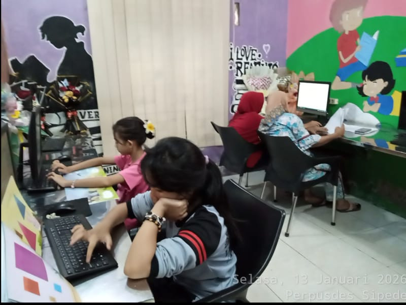 Kegiatan Membaca dan Belajar Komputer Tanggal 13 Januari 2026