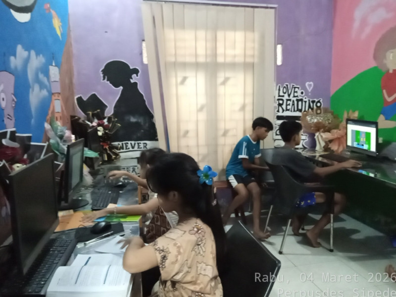 Kegiatan Membaca dan Belajar Komputer Tanggal 04 Maret 2026