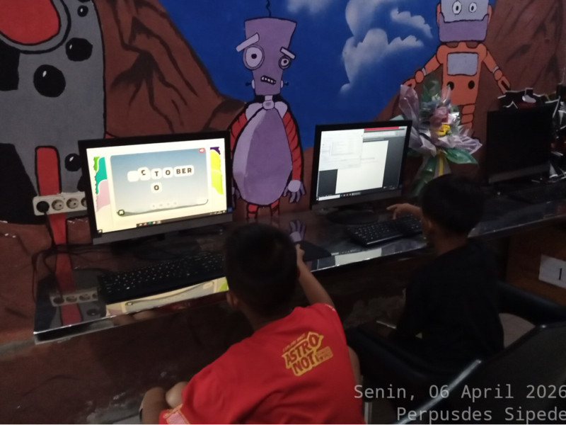 Kegiatan Membaca dan Belajar Komputer Tanggal 06 April 2026