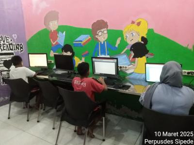 Kegiatan Membaca dan Belajar Komputer Tanggal 10 Maret 2025
