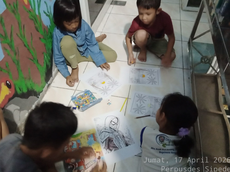 Kegiatan Membaca dan Mewarnai Tanggal 17 April 2026