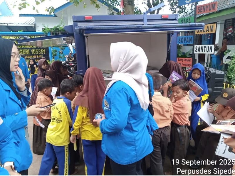 Kegiatan Perpustakaan Keliling di SDN 105351 Dusun V Tanggal 19 September 2025