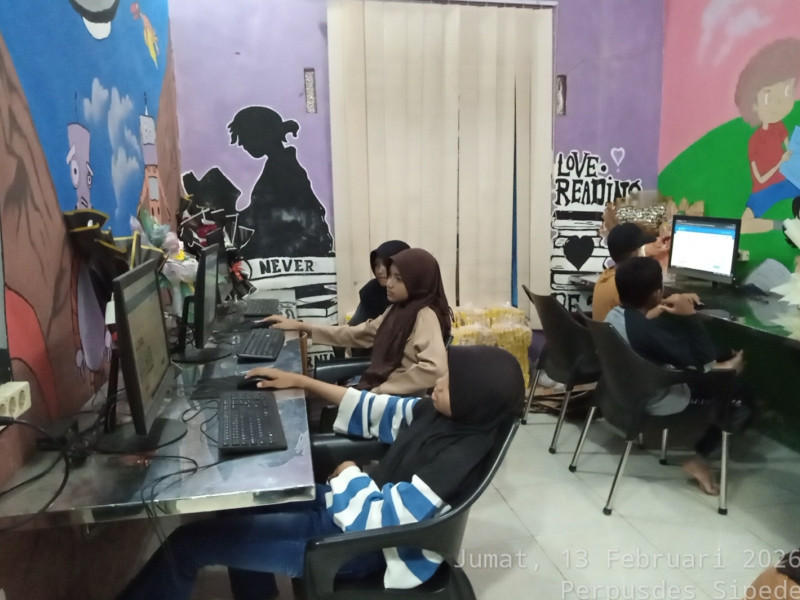 Kegiatan Membaca dan Belajar Komputer Tanggal 13 Februari 2026