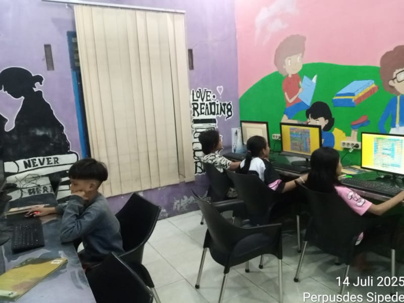Kegiatan Membaca dan Belajar Komputer Tanggal 14 Juli 2025