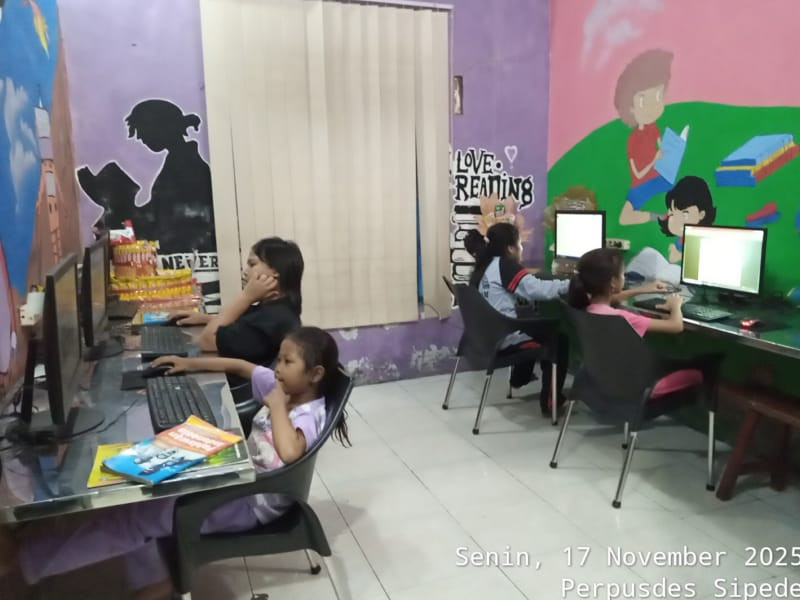 Kegiatan Membaca dan Belajar Komputer Tanggal 17 November 2025