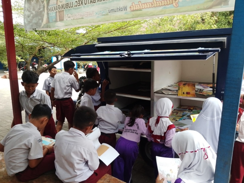 Kegiatan Perpustakaan Keliling di SDN 105351 Dusun V Tanggal 10 Februari 2026