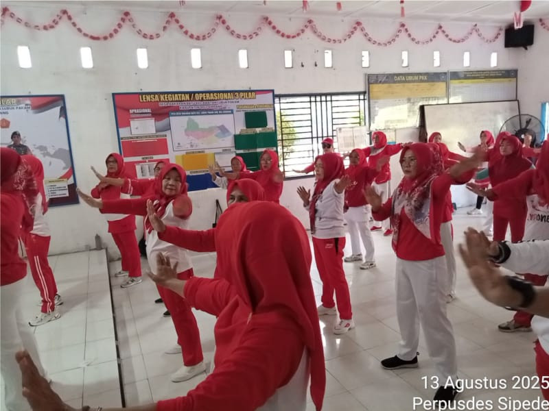 Kegiatan Senam Sehat Tanggal 13 Agustus 2025